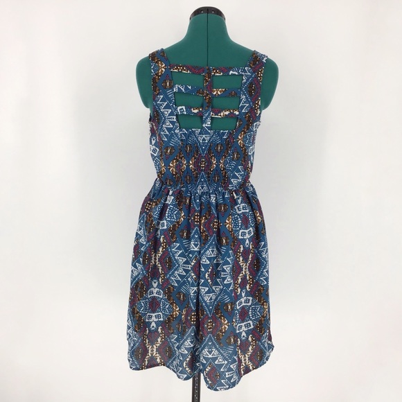 Xhilaration Sleeveless Lattice Back Dress, Medium - Picture 7 of 16